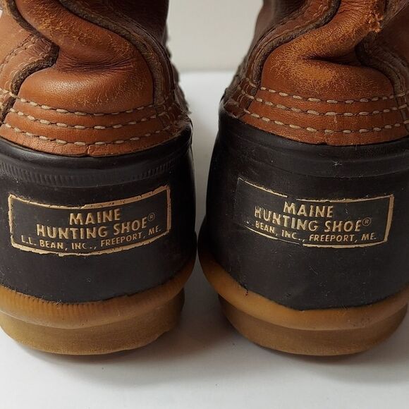 Vintage L.L.Bean Maine Hunting Bean Duck Boots Sz 8 - Picture 11 of 14